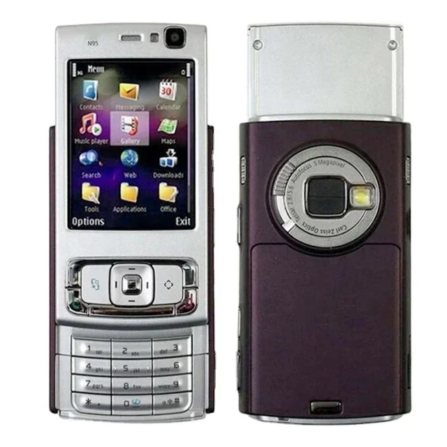 Original Unlocked Slide GSM Cheap Slide Mobile Cell Phone N95 For Nok GPS WIFI Camera On Sale