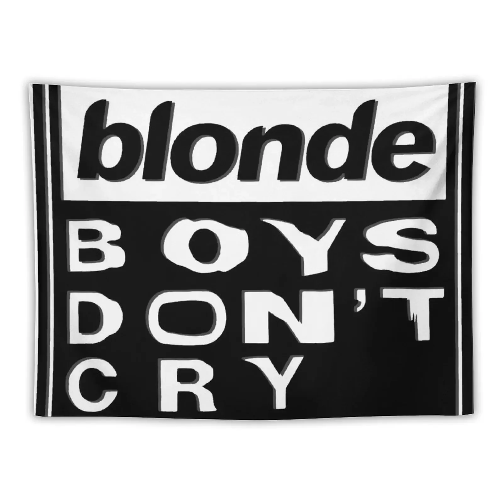 

Blonde Boys Don't Cry Poster Tapestry Room Aesthetic Custom Wall Deco Wall Carpet Tapestry