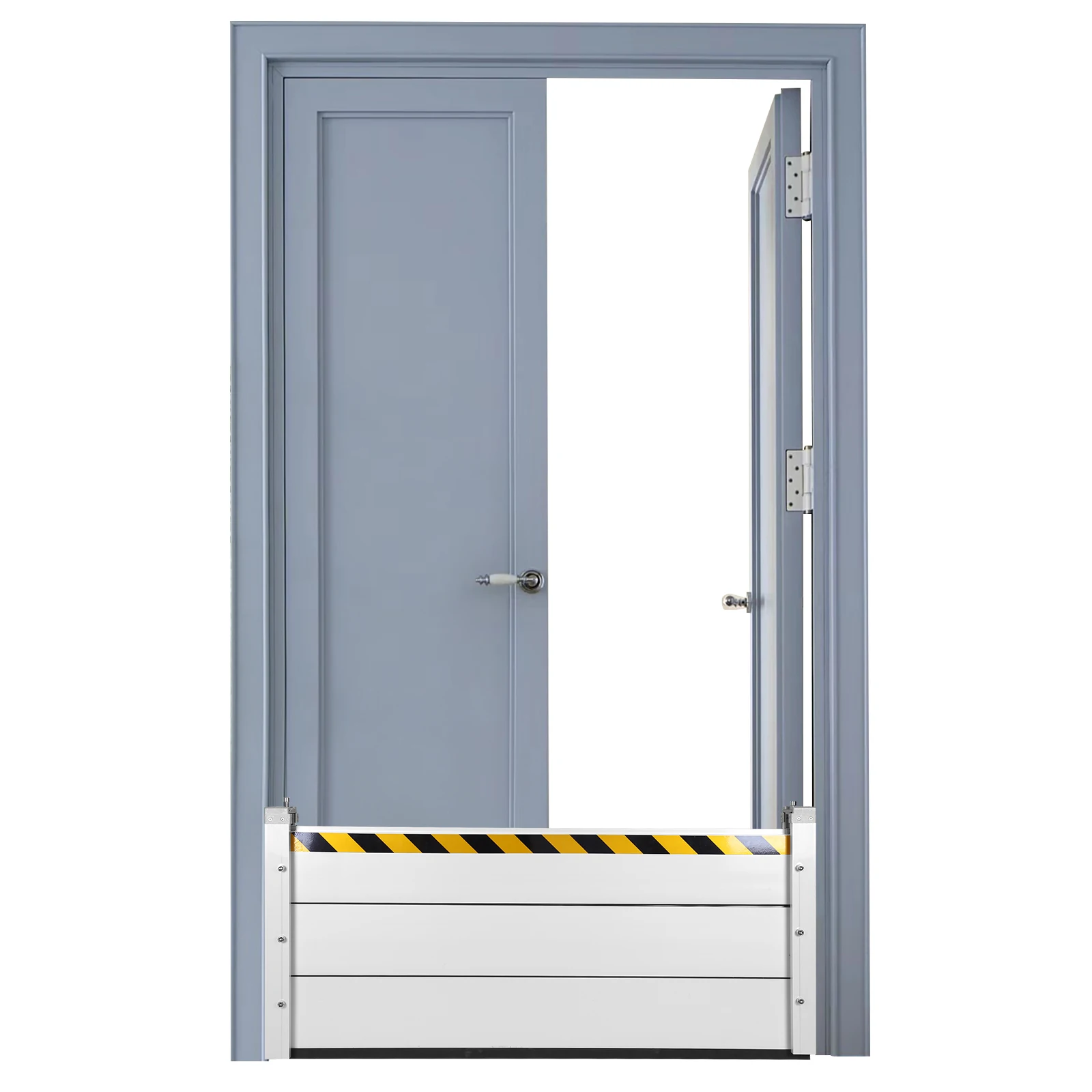 

Temporary Flood Control System Reusable Multi-Purpose Flooding Baffle Gate Stackable for Gates/Subways/Factories/Garages/Roads