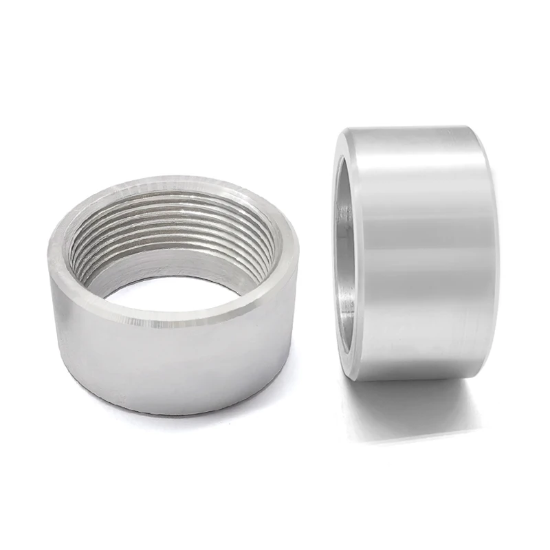 1-1-2NPT PIPE Thread Weld Bung Adapter Aluminum Weld Connector Nut On Bung Pipe Fitting