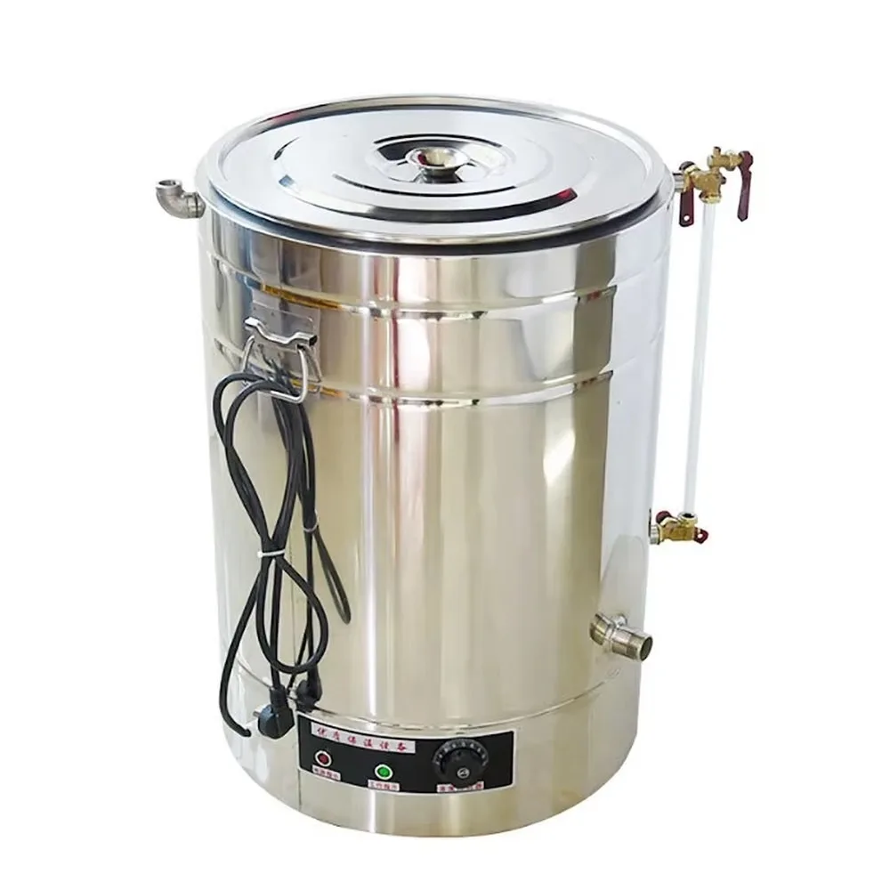 Stainless Steel Wax Melter Honey Storage Tank 50kg 100kg 200kg with Heater Honey Bucket Pail Beekeeping Equipment