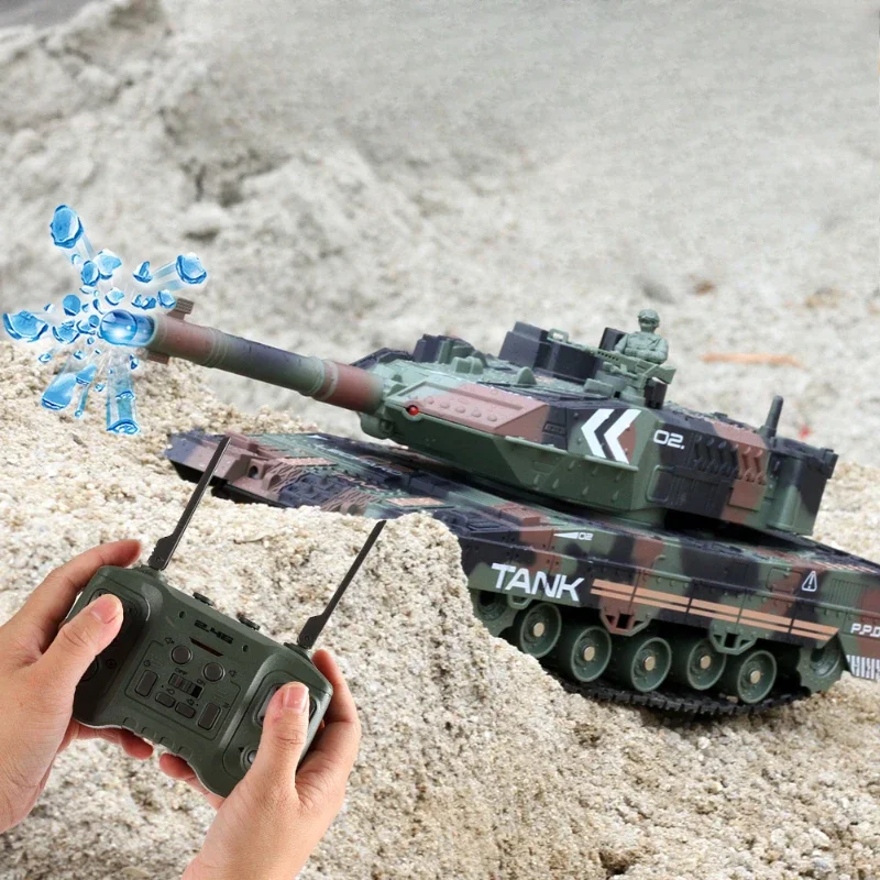 

Crawler Simulation Remote Control Tanks Playing Water Bomb Spray Remote Control Cars Against Armoured Car Model Toys Children's