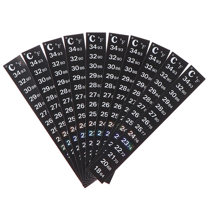 5pcs Stick-on Digital Aquarium Fish Tank Fridge Thermometer Sticker Measurement Stickers Temperature Control Tools Products