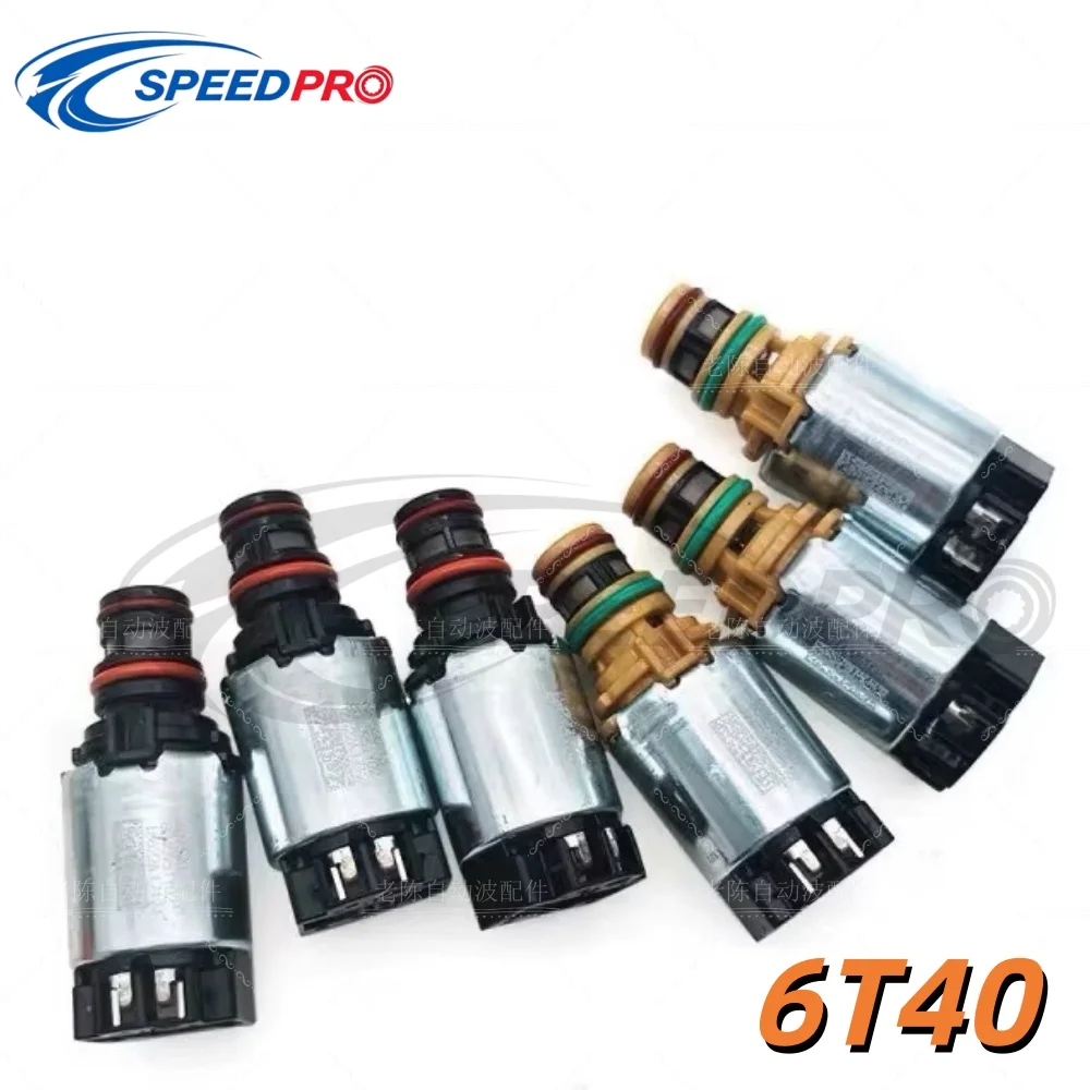 Precision Reinforced 6T40 Black Solenoid Anti-sticking Anti-aging Original Pressure Parameter Direct Fit For Buick Chevrolet GF6