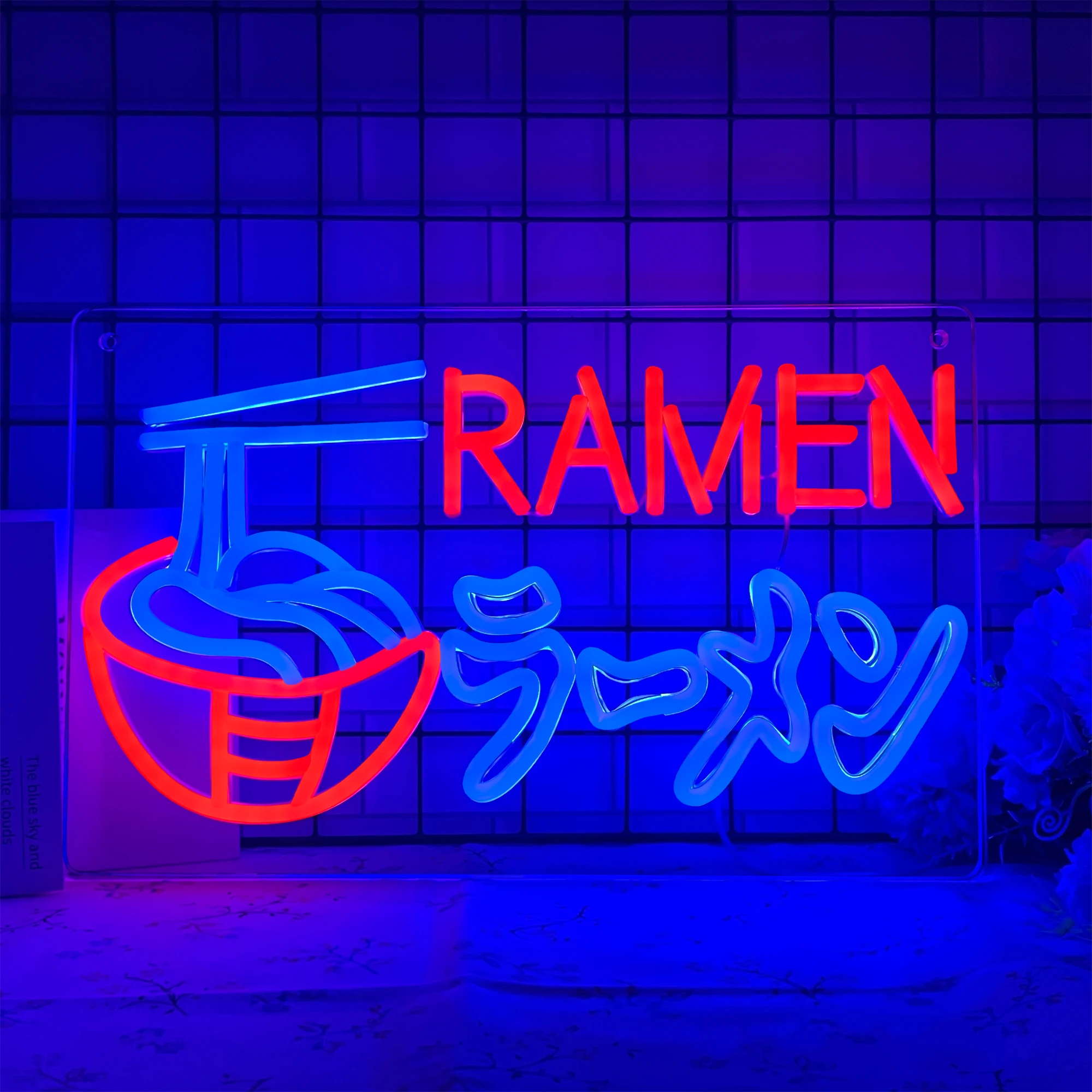 Imagem -02 - Ramen Japonês Noodles Neon Sign Sala de Estar Loja Decoração da Parede Arte Sinal de Néon Led Luz de Néon para Parede