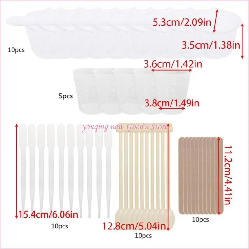 57QA سيليكون قياس الأدوات كوب أدوات القبل 27.5 مل القياس كوب العصي الخشب نقل الكؤوس القشق القش