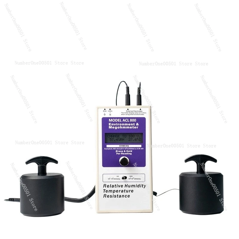 Surface Resistance Tester ACL800 For Anti Static Floor Testing Heavy Duty Meter ESD Check
