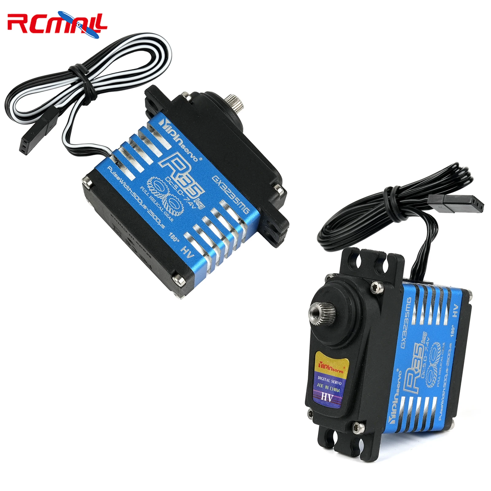 

2 шт. водонепроницаемый цифровой сервопривод с большим крутящим моментом 35 кг IP68 180/270/357/360 градусов сервопривод со стальной шестерней для 1:8 1:10 TRX6 Scx10 RC Crawler