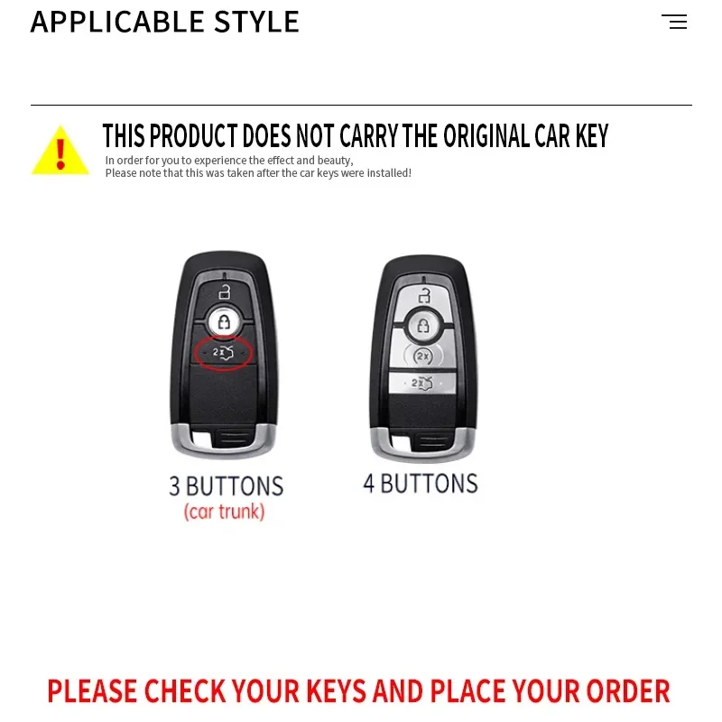 Car Remote Key Case Cover Protect Shell For Ford Edge Fusion Mondeo Mustang Explorer F150 F250 F350 Ecosport Raptor Lincoln MKC