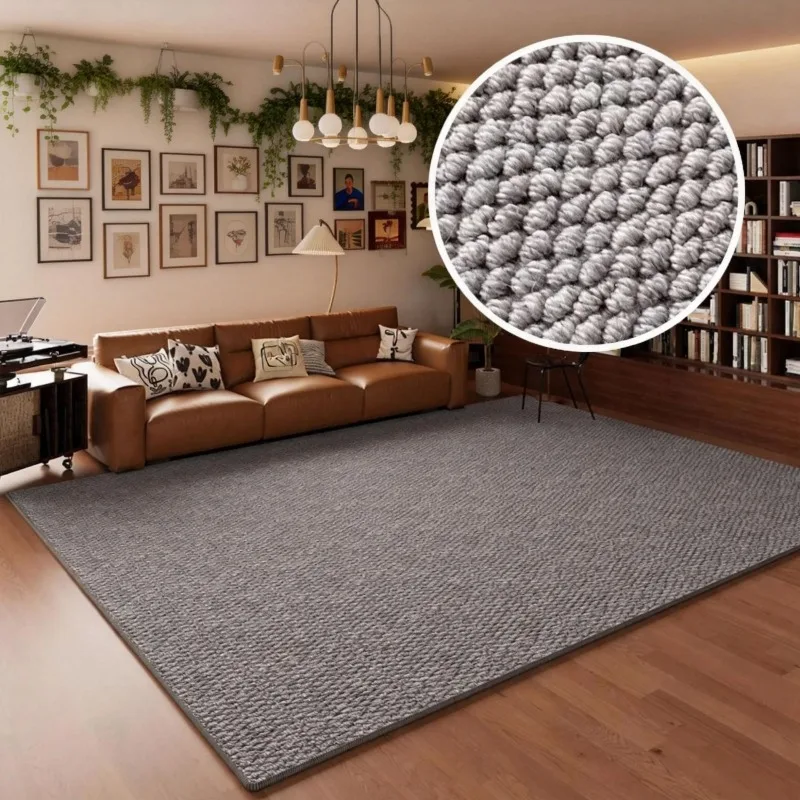 Pineapple Ring Imitation Sisal Living Room Rug Anti Slip Easy Care Sofa Mat Bedside Rug Carpets for Living Room Bedside Carpet