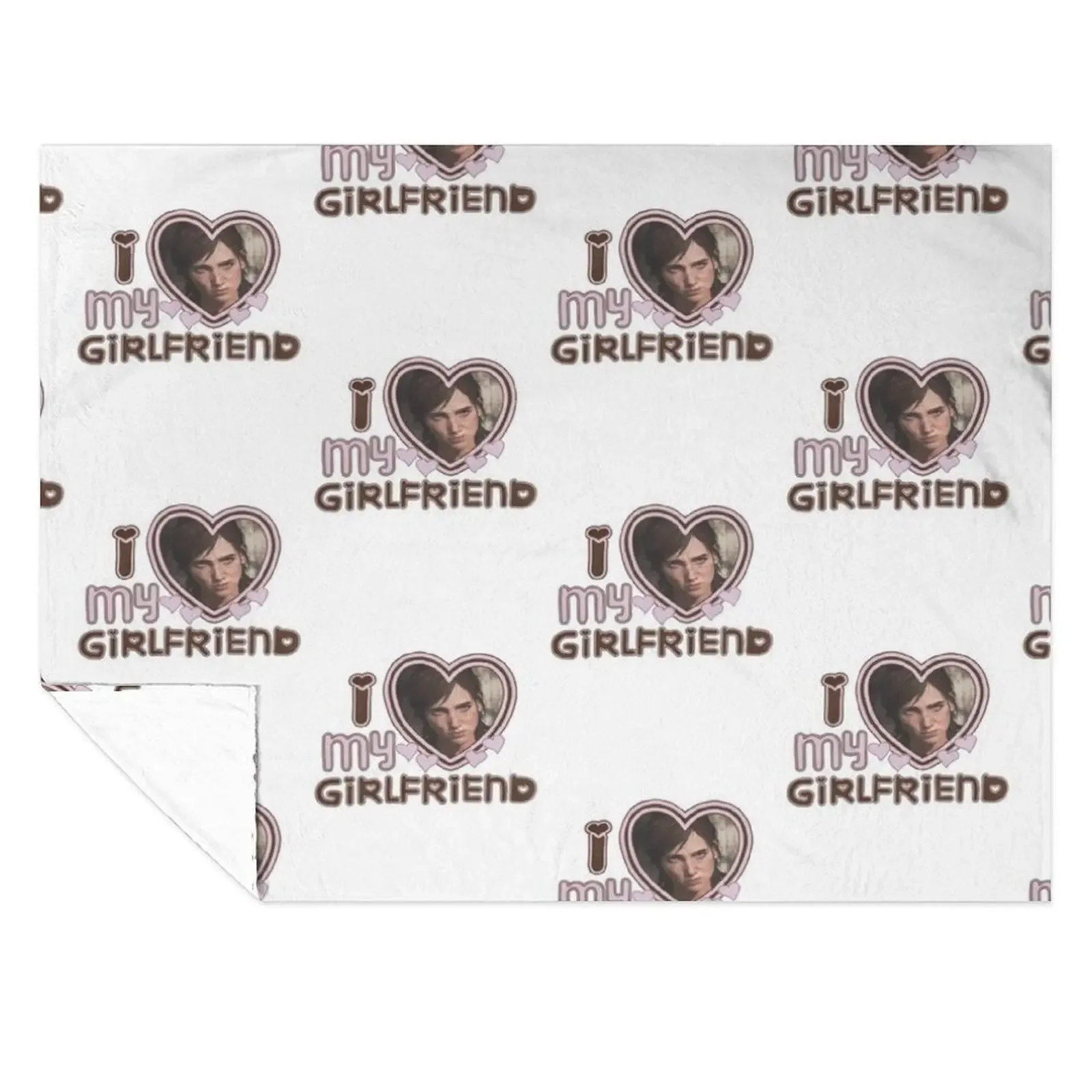 

Ellie Williams I Love Girlfriends Throw Blanket for babies blankets ands Custom Decorative Throw Blankets
