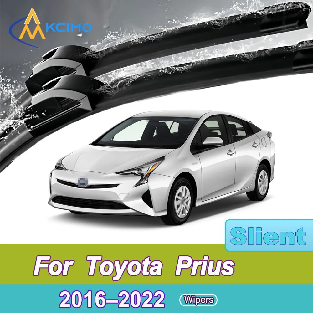 

For Toyota Prius XW50 2016-2022 Front Windshield Wiper Blades 2pcs Quiet Rain Windscreen Window Accessories