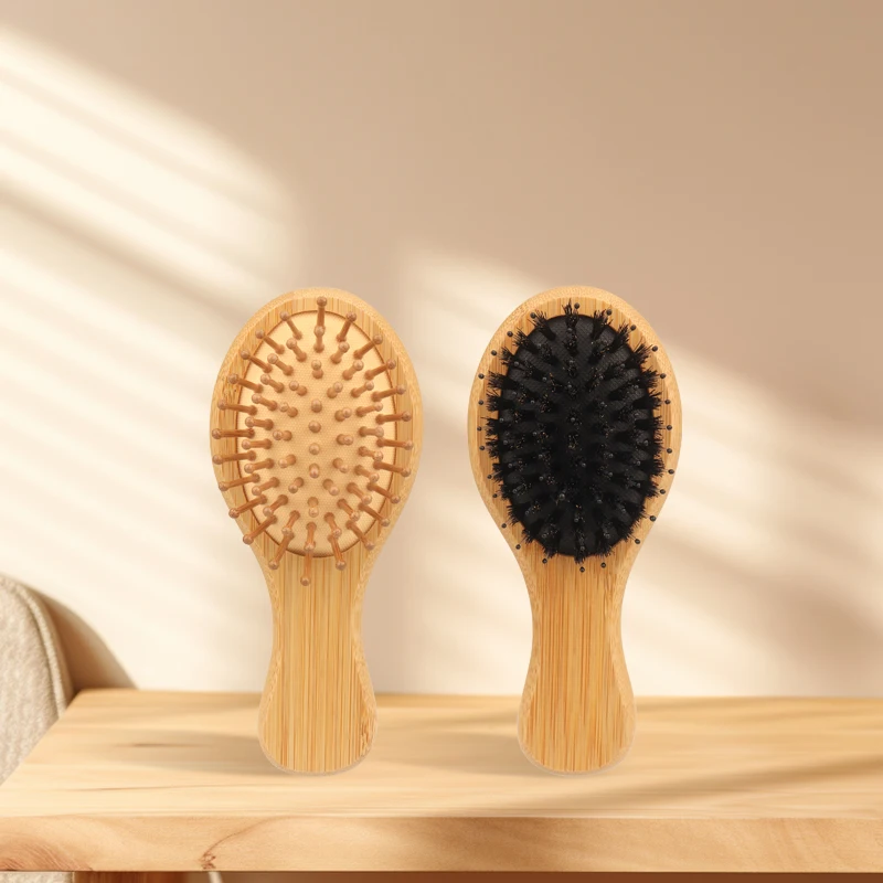 Bamboo Mini Airbag Comb Anti Static Air Cushion Hair Brush Reduce Hair Loss Hair Care Styling Comb Women Styling Tools