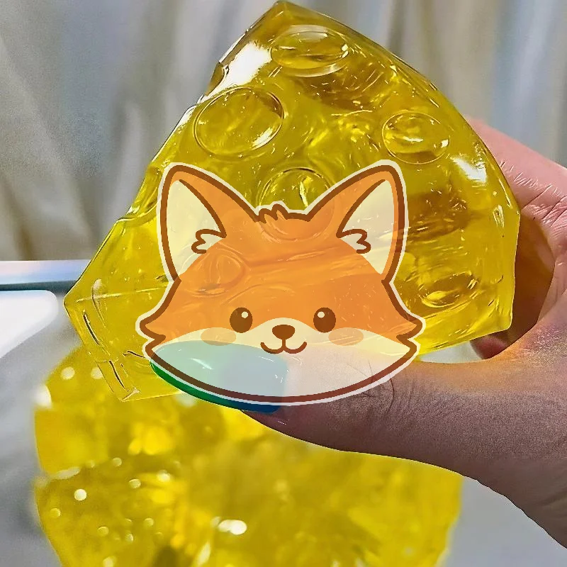 Super Soft Triangle Cheese  Toy Maltose Texture Squeeze Fidget Stress Reliever for All Age Group Daily Use