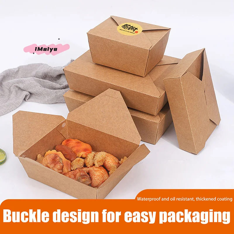 Salad Container Jar - 10Pcs Disposable Fast Food Boxes Thickened