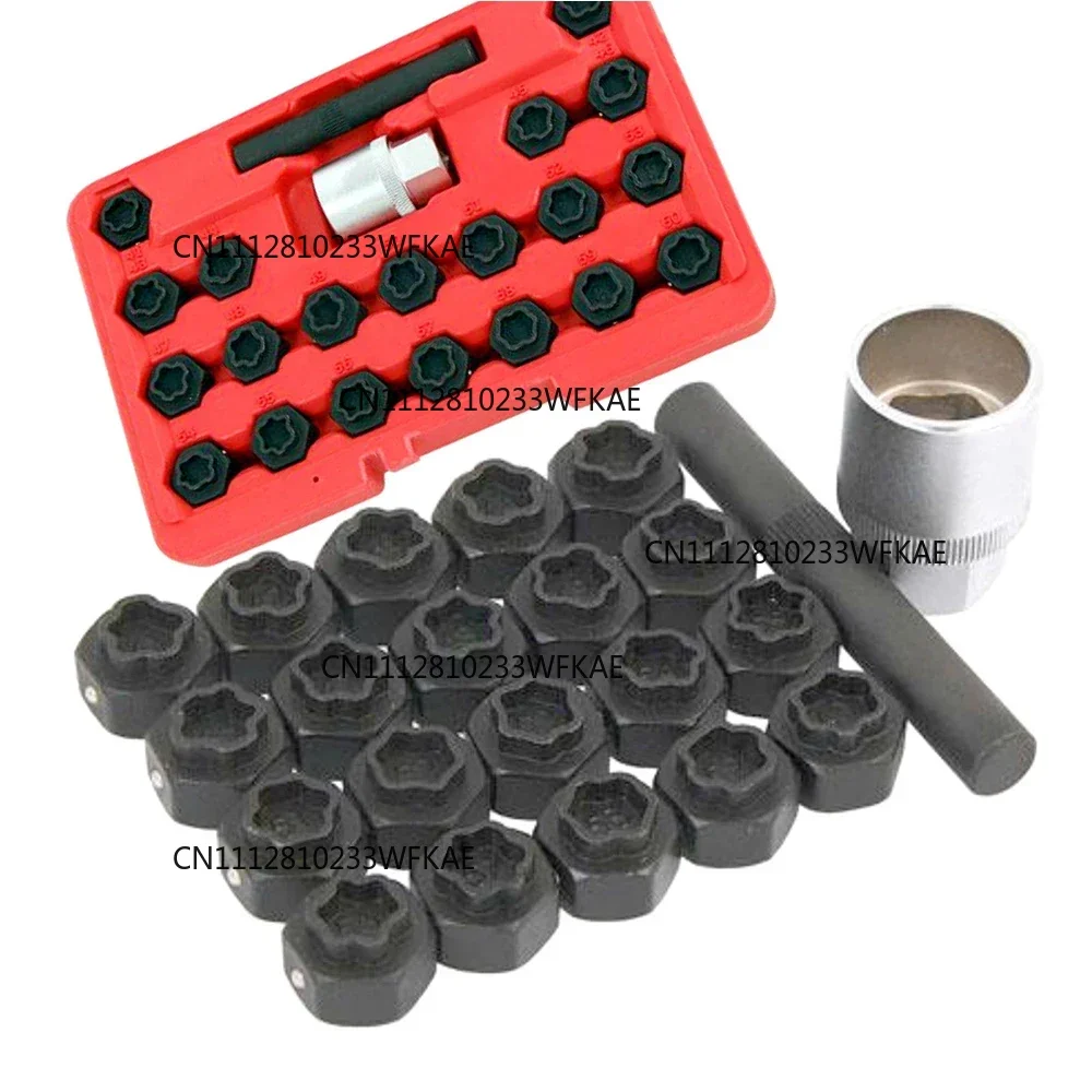 22Pc Wheel Locking Nut Key Socket Sets For BMW 1 3 5 6 & 7 Series 1/2