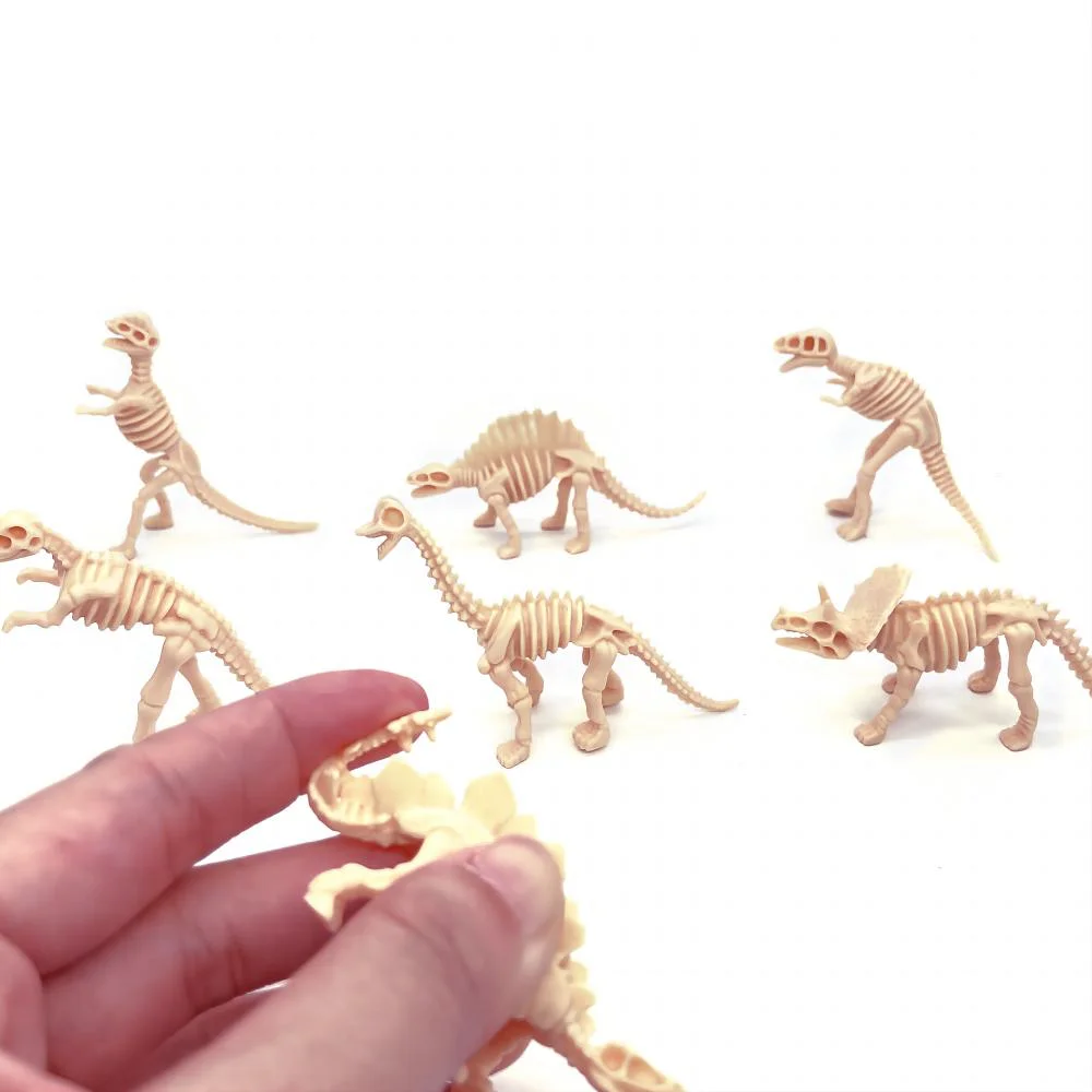 12pcs/set Dinosaur skeleton model Toys Fossil Skeleton Simulation Model Set Mini Action Figure for Children Birthday Gifts