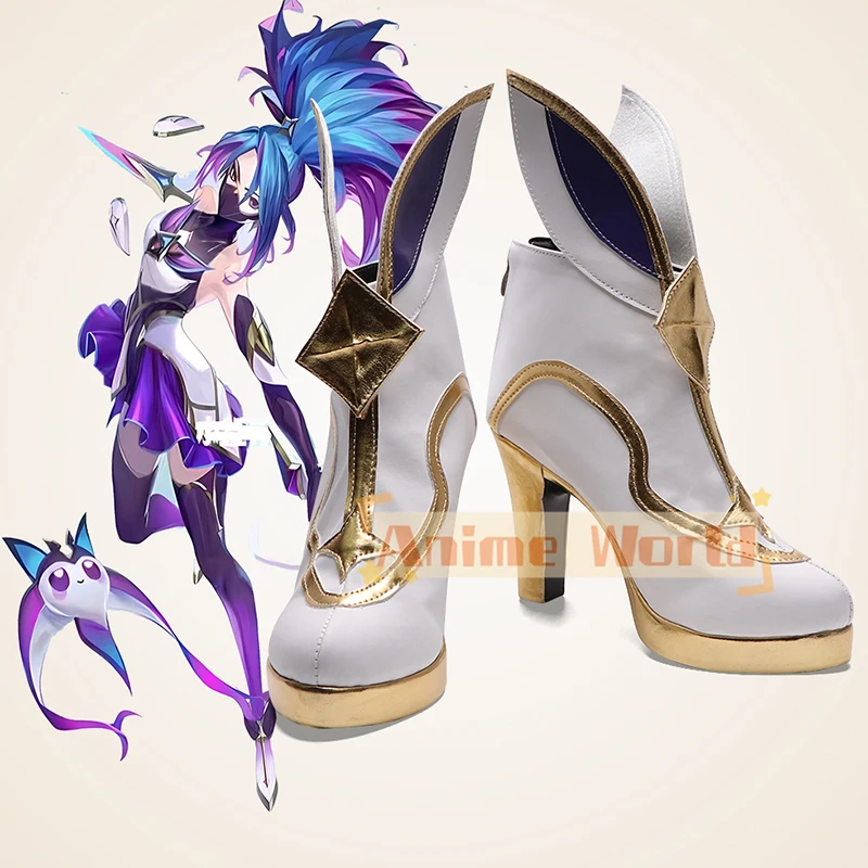 

Game Cosplay Boots Star Guardian Akali Shoes Halloween Costume Accessories Props