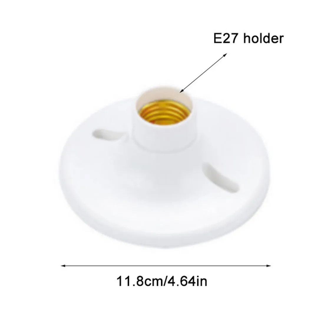 2/6/15pcs D12cm E27 Socket Outlet Box Mount Plastic Medium Base E26 Lamp Holder 118mm E27 Lampholder for Ceiling Lamp 220V 4A