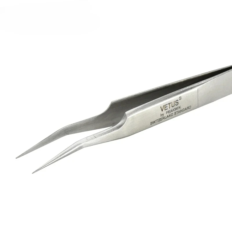 (115mm) High Precision Tweezers Stainless Steel Non-magnetic Acid-proof Pincers  Eyelashes Beauty Manicure Tools