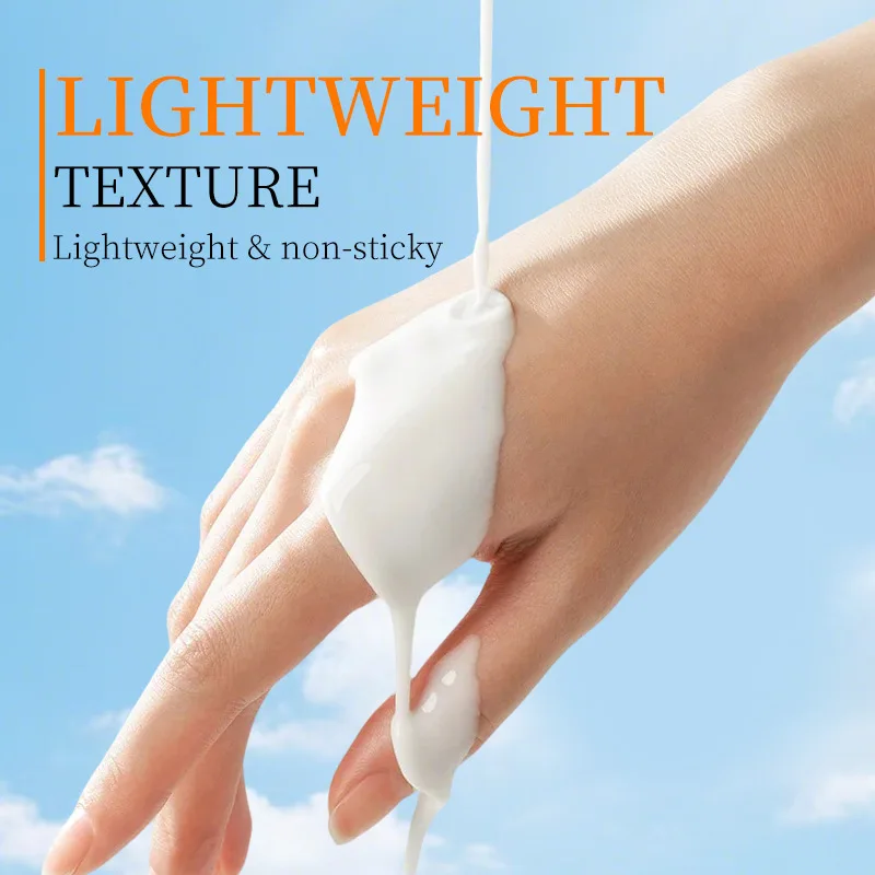 Summer Tourism Waterlight Body Brightening Sunscreen lotion High power Packaged Sunscreen Necessary for Going Out
