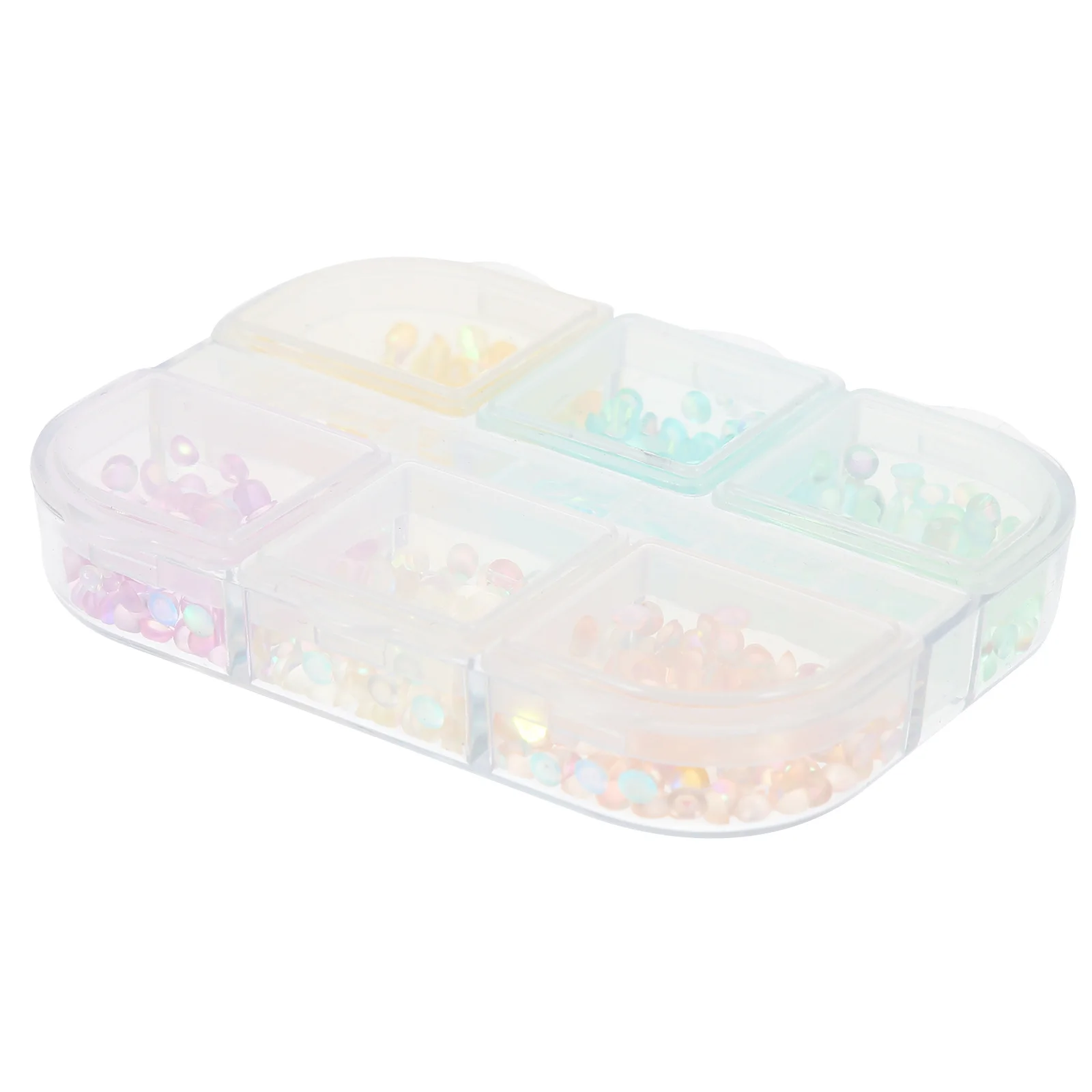 

1 Box Resin Nail Art Decors Simple Style Durable Manicure DIY Ornaments for Home Salon Nail Accessory Mermaid Beads Charm