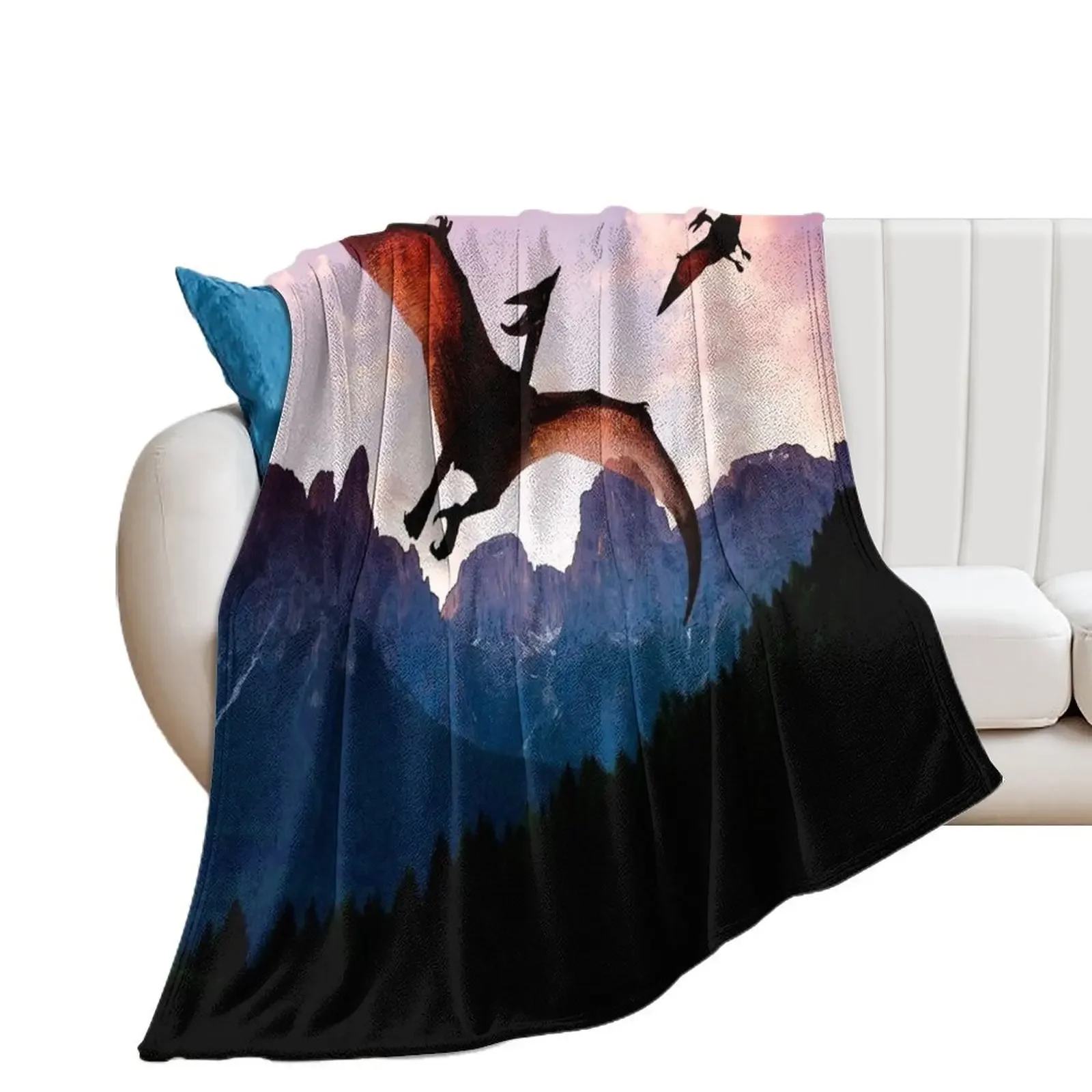 Pterodactyl Dawn Throw Blanket warm for winter Travel Decoratives Luxury Thicken Blankets