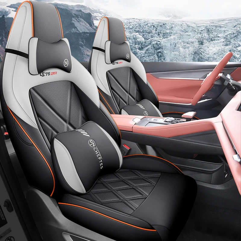 Premium Car Special Seat Cover For Changan CS75 plus 2023 2024  Auto Seat Waterproof Leather Protector Cushion Car Styling