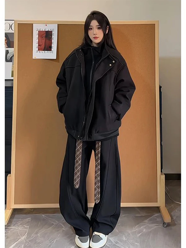 

Мужское шерстяное пальто Cleanfit с воротником-стойкой, хлопковая куртка, осенне-зимняя теплая молодежная модная модель, эксклюзивно онлайн