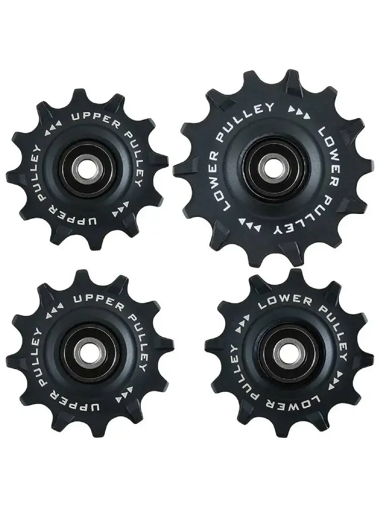 AliExpress NONE 12T+12T 12T+14T Oversized Ceramic/Steel Bearing Jockey Wheel Pulley Set for 10/11Speed  Gravel Rear Derailleur