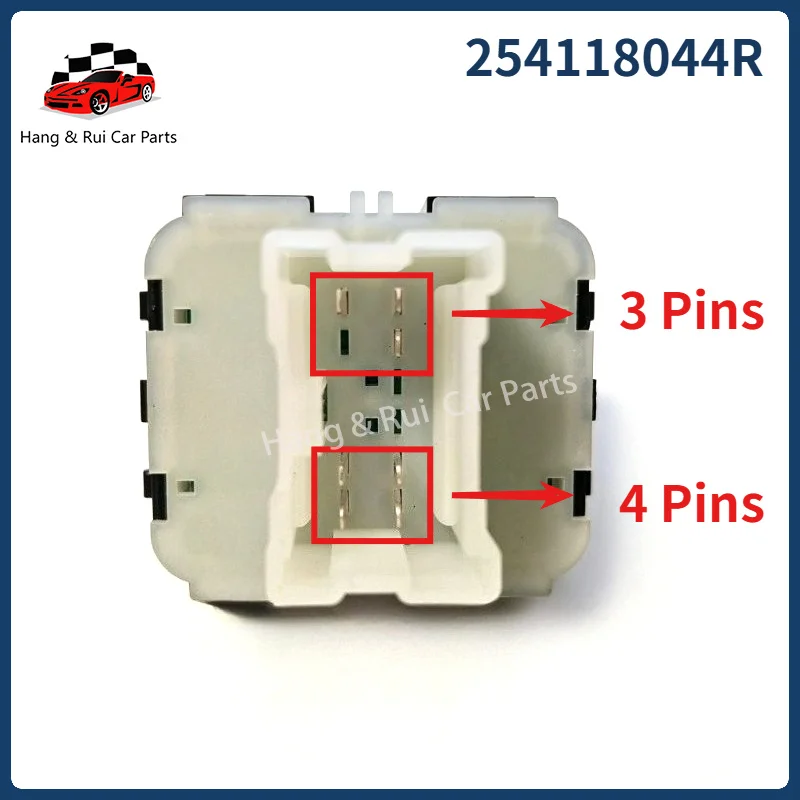 254118044R 254118722R For Renault Duster Loga Clio Symbol Zoe Thalia Captur Car Double Window Lifter Switch Button
