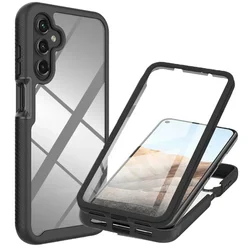 A36 A16 A15 4G 5G Crystal Case Front PET Film 360 Protect for Samsung A55 Case Funda Phone Galaxy A56 A35 A 55 35 16 Back Cover