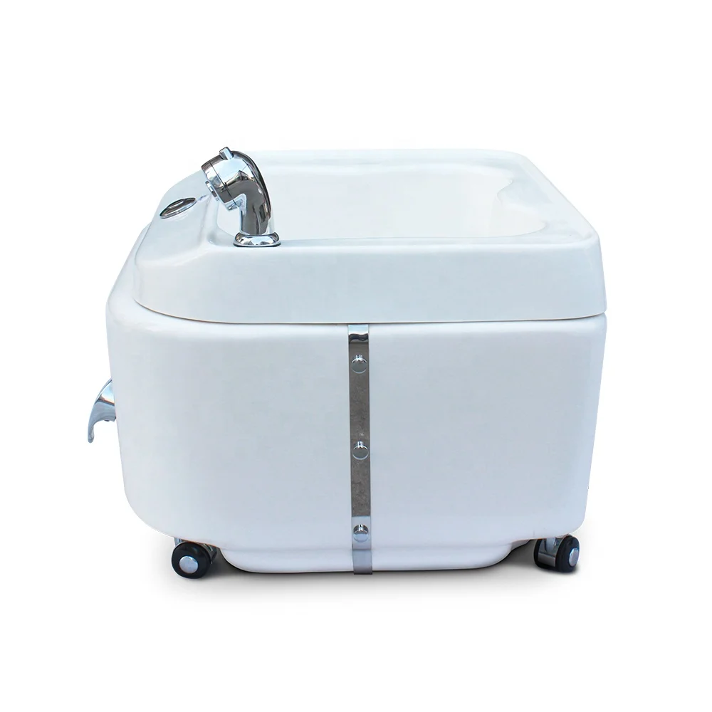 

Beauty Nail Salon Furniture Portable Foot Spa Pedicure Tub With Magnetic Pipeless Jet