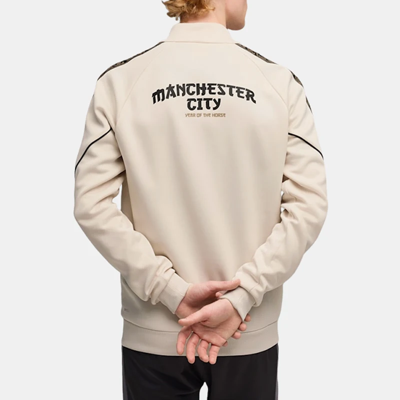 Puma Authentic Men's Manchester City Logo Moisture-Wicking Daily Zipper Hoodie Jacket 782173-12