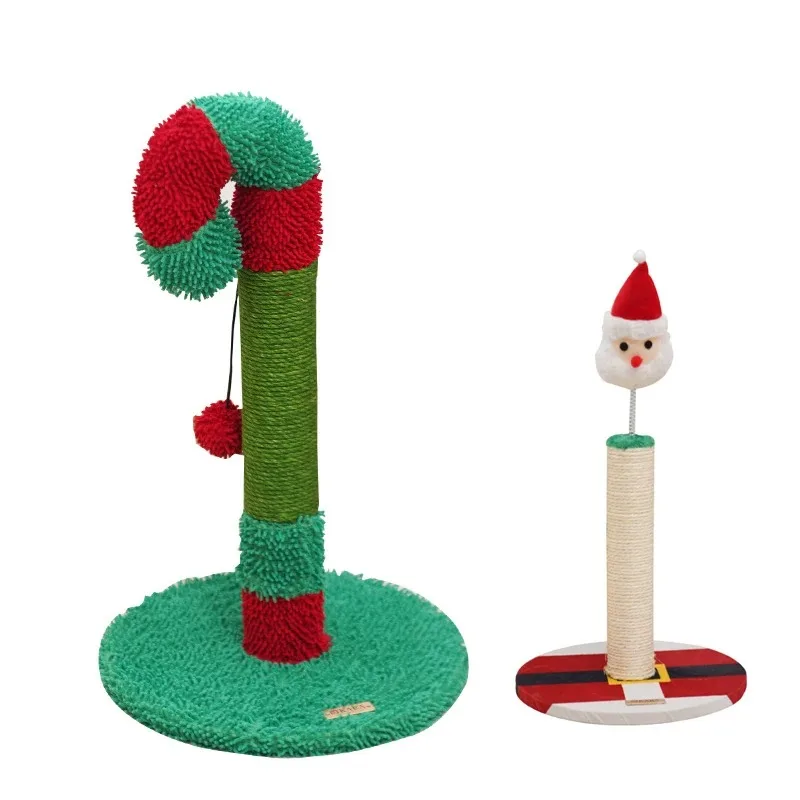 

New Christmas Series Cat Claw Frame Cat Scratching Post Wear-resistant Climbing Tree Cat Scratch Post Arbre a Chat