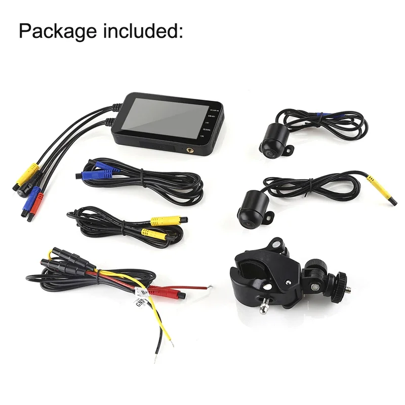 

MT003 Motorcycle DVR Front+Rear Dash Camera Motor Bike Dash Cam Video Recorder Front Rear View Waterproof Motorcycle Camera