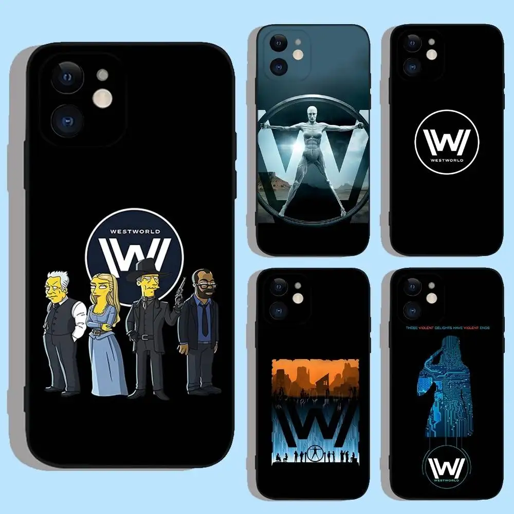

W-Westworld West Tv Phone Case For iPhone 16e,16,15,14,13,12,11,XS,XR,X,8,7,Pro,Max,Plus,mini Silicone Black Cover