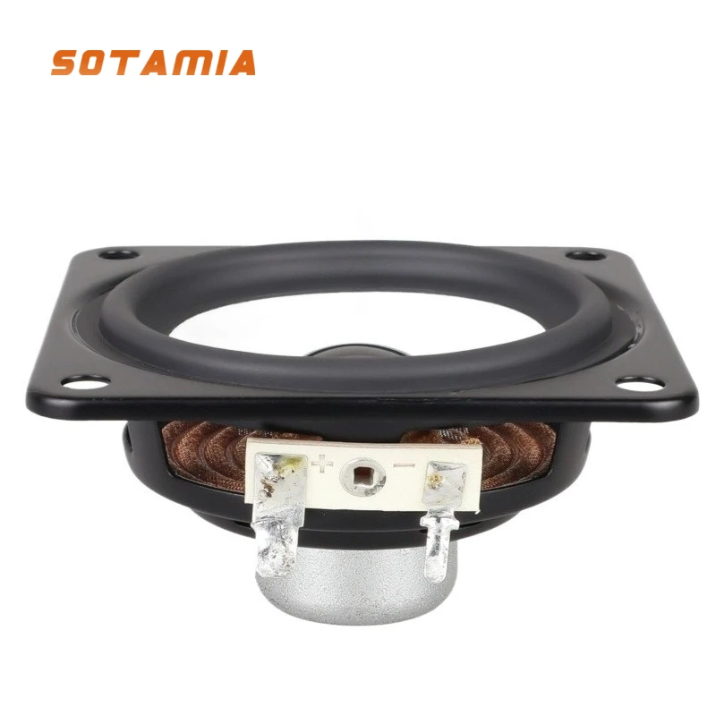 SOTAMIA 2 Stücke 3 Zoll Breitbandlautsprecher 4 Ohm 15 Watt 20 Kern HIFI Lautsprecher Aluminiumbecken Langhub Sound Musik Power Lautsprecher