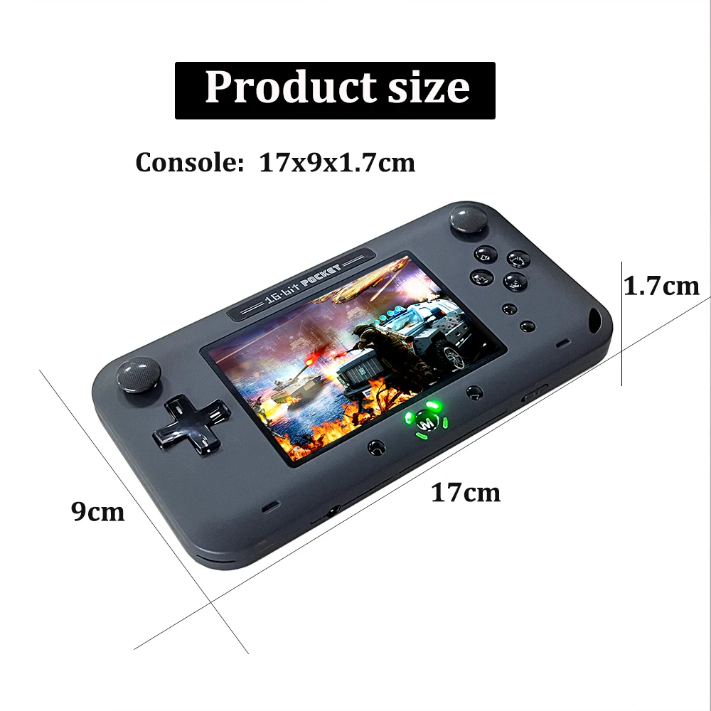 Handdheld Game Console 4 Inch Screen 16 Bit Video Gaming Consolas 1716 Retro Classic Games In Retro Game Console For MD/GB/GBC