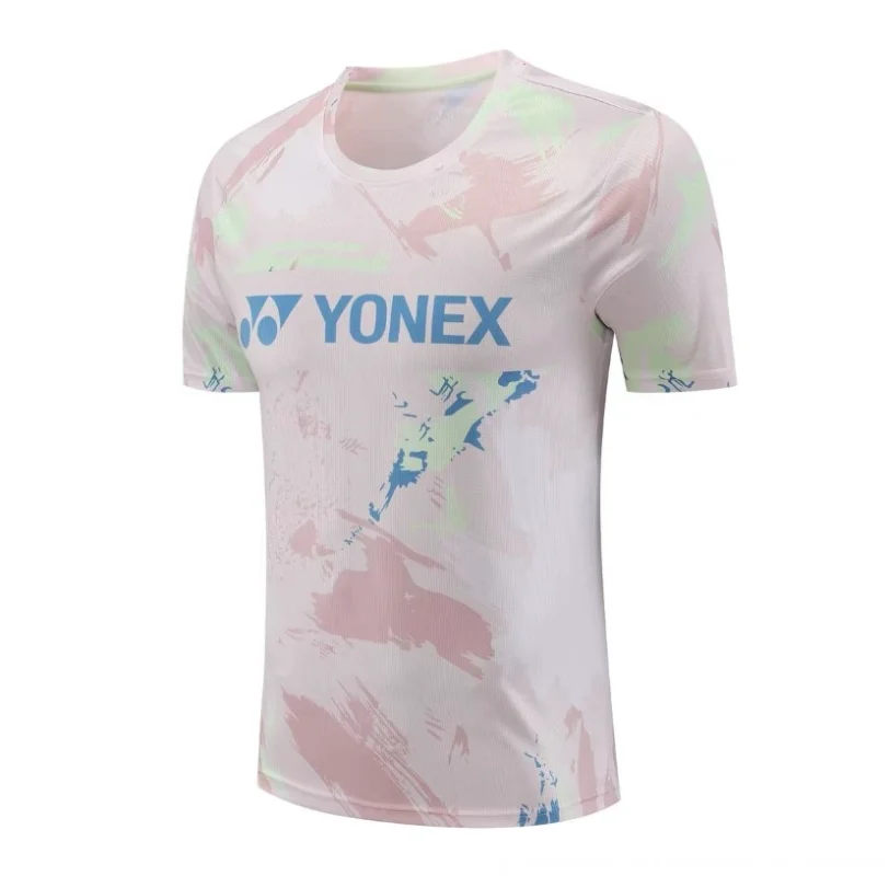 Yonex-ropa de bádminton para hombre y mujer, camisetas transpirables de secado rápido que absorben el sudor, camisetas de manga corta