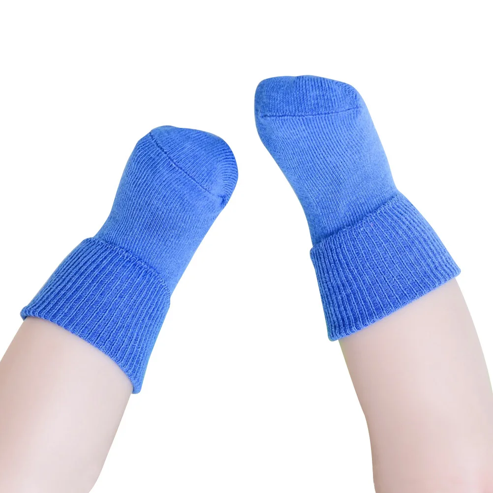 

Unisex Non-Slip Turn Cuff Cotton Socks Infant Toddler 0-1 Years Old Super Breathable Soft Sweat-Absorbing Sky Blue