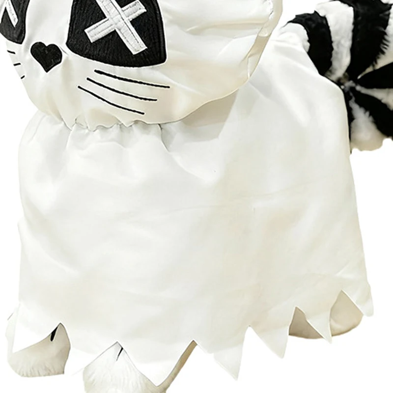 

2026 New 25cm Halloween Ghost Cat Plush Toys Cute Soft Stuffed Cartoon Anime Dolls For Kid Birthday Christmas Gifts