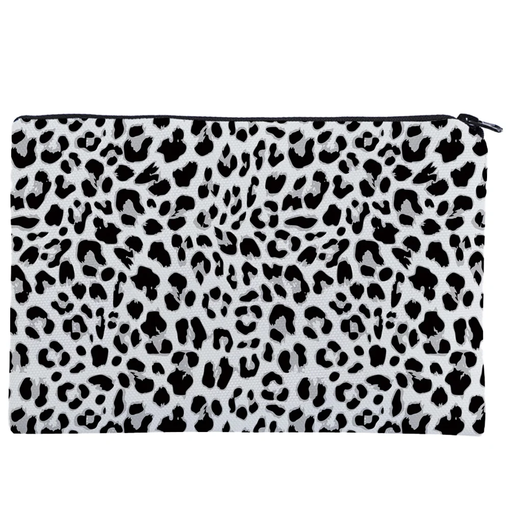

Leopard Print Bag Oxford Cloth Durable Workmanship Storage Pouch Women Travel Toiletries Practical Gym