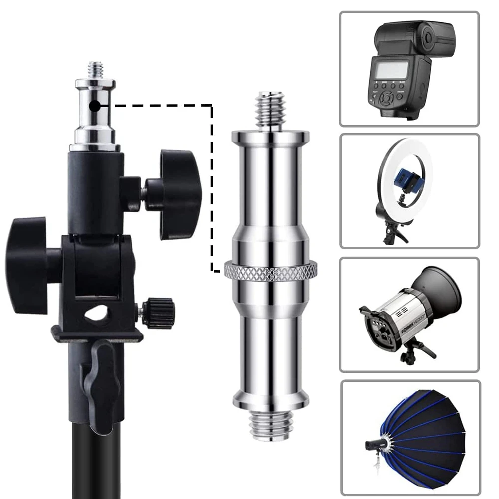 

A23F-5 шт. стандартный металлический конвертер с наружной резьбой от 1/4 до 3/8 дюйма, адаптер с резьбой, шпилька, для студийной подставки для камеры