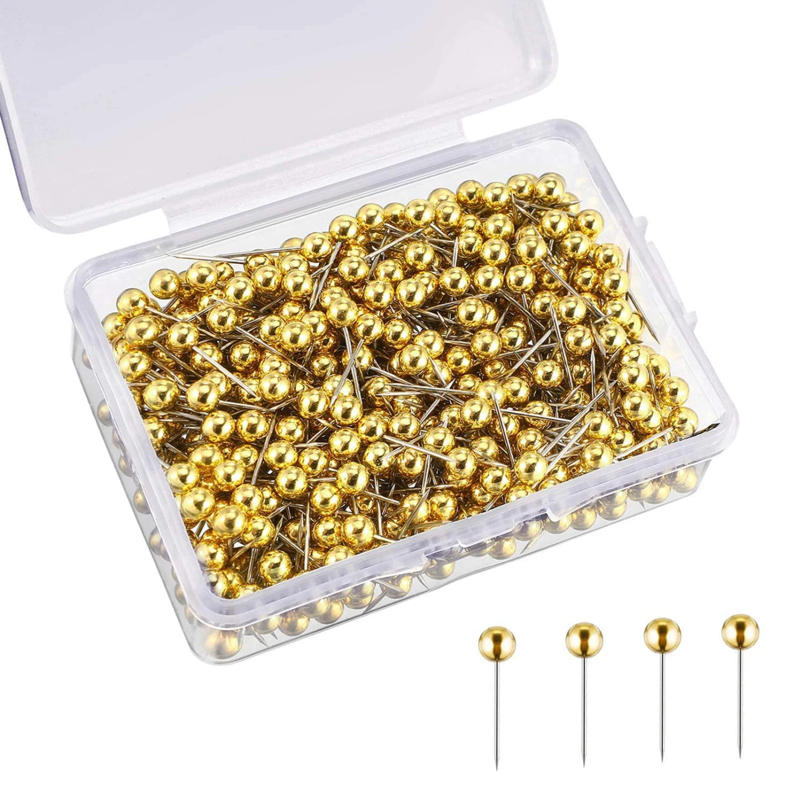 400pcs Posters Documents Flag Tacks Map Pin For Hanging Craft Home Office Reusable Steel Tip Plastic Head Calendars Softwood