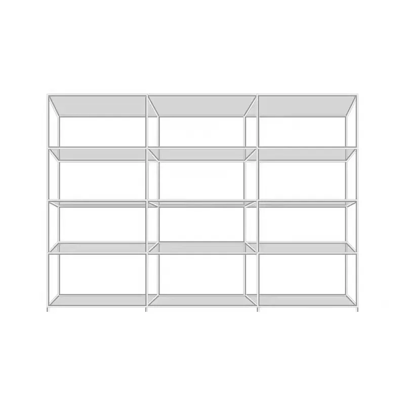 Medieval stainless steel shelves, shoe and bag display racks, cosmetic sample shelves