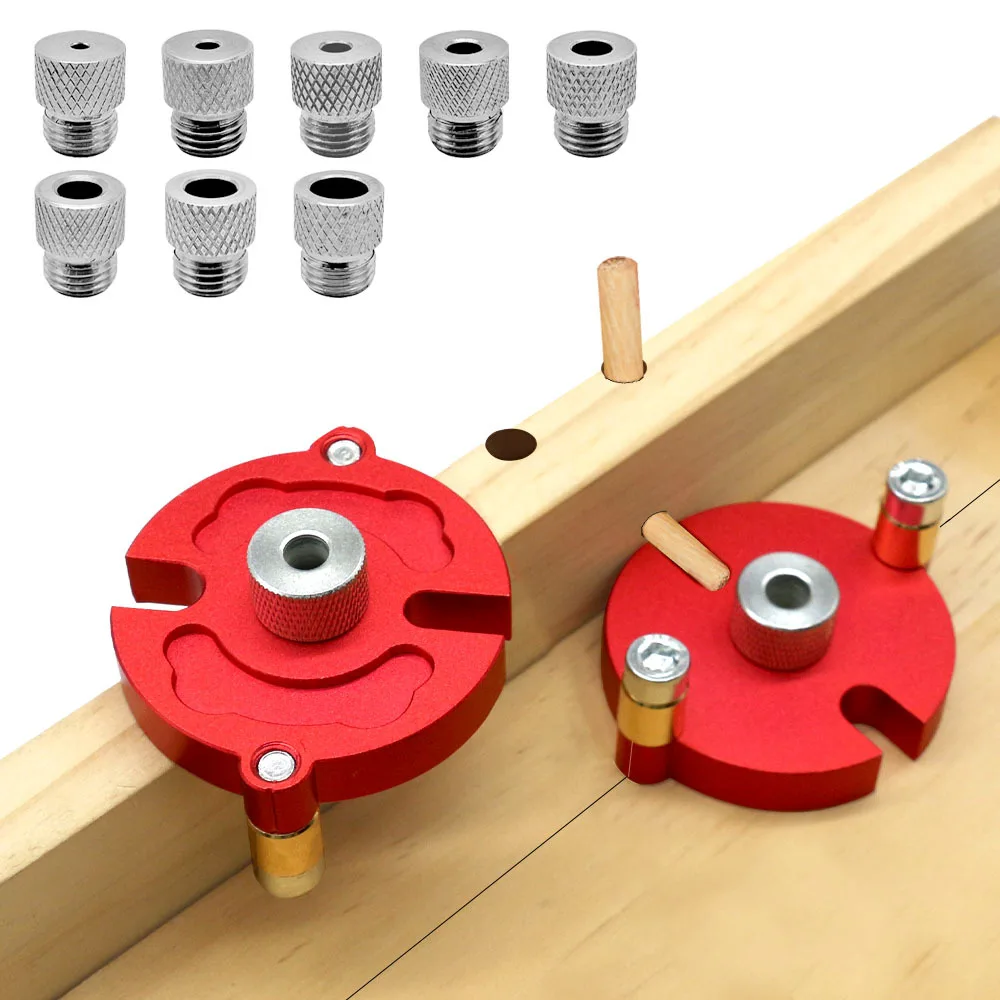 

Woodworking Center Punching Positioner, Straight Hole Punching Tool, Log Tenon Board Splicing Drilling Positioner DIY