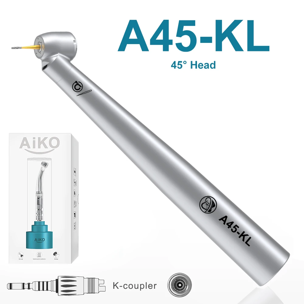 Ai dental neue aiko serie optik hoch geschwindigkeit luft turbine handstück keramik rotor lager edelstahl mit k/n/m4/b2 stecker 3