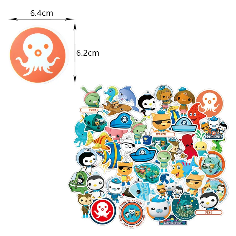 Octonauts Geburtstagsparty-Dekoration, Aluminiumfolienballon, Latex, Kinder-Eventzubehör, Einweggeschirr, Banner, Hintergrund, Geschenk