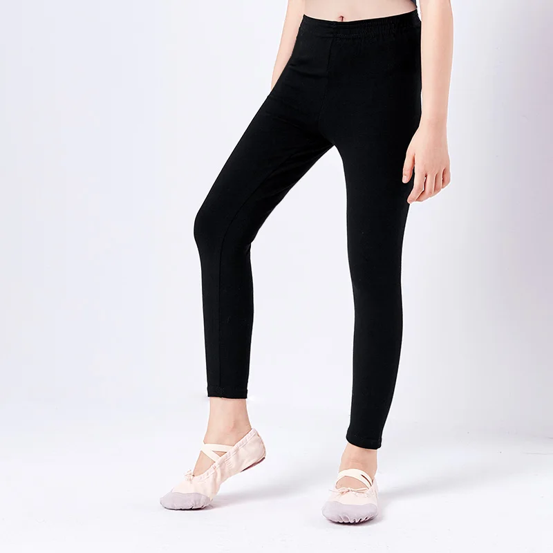 Girls Ballet Dance Pants High Elastic Gymnastics Pants Modal Cotton Practicing Ballet Leggings High Waist Yoga Running Pants